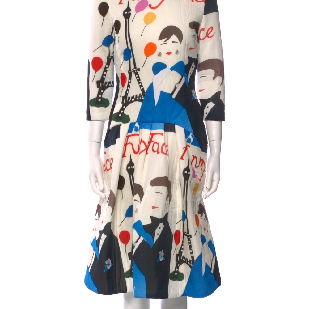 Colorful Graphic Print Dress